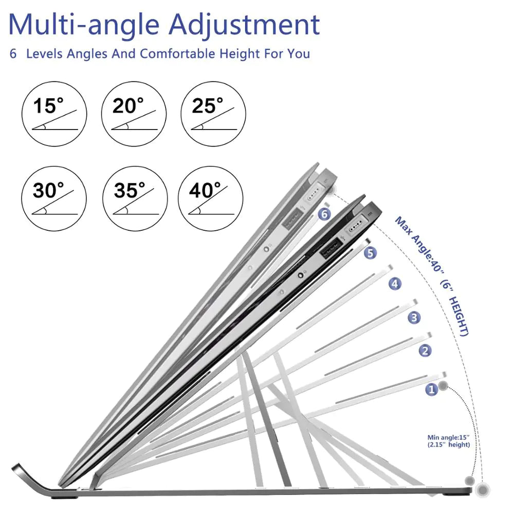 Foldable Laptop Stand Adjustable Notebook Stand Portable Laptop