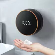 Touchless Automatic Sensor Soap Dispenser Foam Type-C Charging Smart Induction Hand Washer with Temperature Digital Display