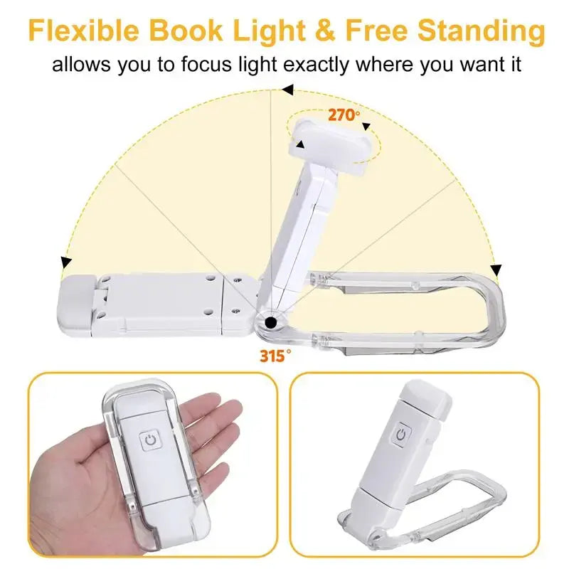 LED USB Rechargeable Book Light Reading Light Eye Protection